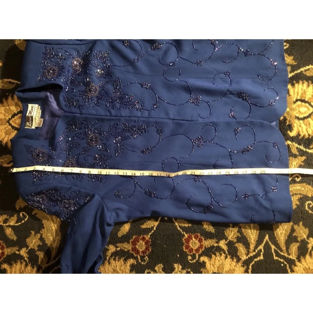 Dazzling Matching Jacket/skirt Set Ben Marc International Navy Blue S 18